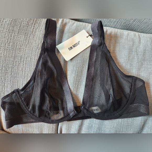 JASON WU Bra Banded Plunge Underwire Black Size 32B $50 - NWT - Picture 2 of 7